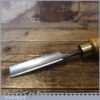 Vintage H York Carpenter’s 1” Gouge Chisel Beech Handle - Sharpened Honed