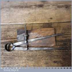 Vintage Moore & Wright 7” spring caliper inside dividers