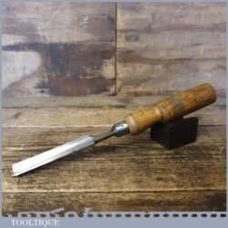 Vintage Carpenter’s 3/4” Gouge Chisel Ash Handle - Sharpened Honed