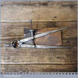 Vintage Hawksley Stainless 7” Spring Caliper Inside Dividers - Broad Arrow 1966