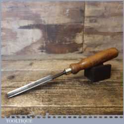 Vintage Carpenter’s 11/16” Gouge Chisel Beech Handle - Sharpened Honed