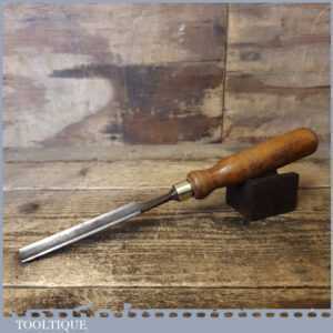Vintage Carpenter’s 11/16” Gouge Chisel Beech Handle - Sharpened Honed