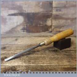 Vintage F. Woodcock Carpenter’s 3/8” Gouge Chisel - Sharpened Honed