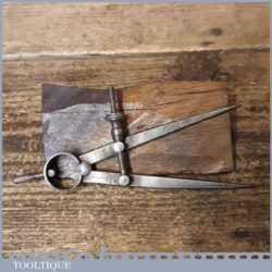 Vintage Moore & Wright 4 ¾” Spring Caliper Dividers - Good Condition