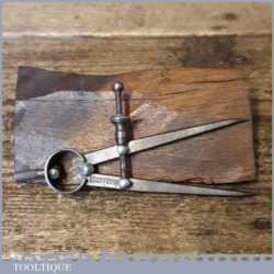 Vintage Moore & Wright 3 ¾” Spring Caliper Dividers - Good Condition