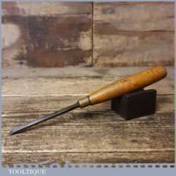 Vintage I Sorby Carpenter’s 1/4” Firmer Chisel Boxwood Handle - Fully Refurbished
