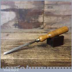 Vintage W K & C Peace 7/16” Gouge Chisel Ash Handle - Sharpened Honed