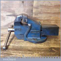 Vintage Record No: 2 Engineer’s Cast Steel Bench Vice 3 ½” Jaws - Good Condition