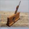 Vintage Beech T Shaped Rabbet Plane With Compassed Sole