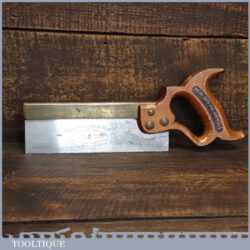 Vintage Spear & Jackson Leap Frog 8” Brass Back Dovetail Saw 20 Tpi - Sharpened Refurbished