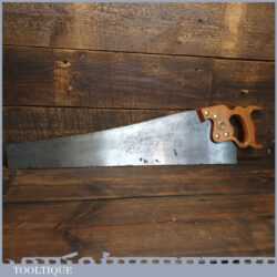 Vintage 26” Henry Disston Philadelphia USA D8 Cross Cut Hand Saw 7 TPI - Refurbished Sharpened