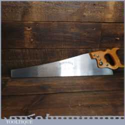 Vintage 24” W Tyzack & Turner No: 122 cross Cut Panel Handsaw - Refurbished Sharpened