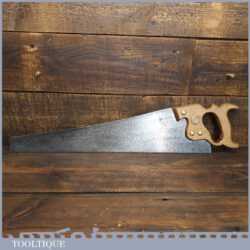 Vintage Taylor Brothers 22” Rip Saw 6 Tpi - Sharpened Ready For Use