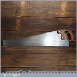 Vintage 28” Henry Disston Philadelphia USA D8 Rip Saw 3” TPI - Sharpened Refurbished