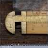 Vintage A. G. & Co London Boxwood Brass Metric & Imperial Caliper Gauge
