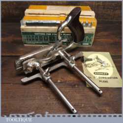 Vintage Boxed Stanley No: 50 Combination Plough Plane Complete - Fully Refurbished