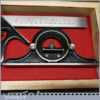 Near Mint Vintage Boxed Starrett Co USA Cast Steel Combination Square, Protractor Centre Finder
