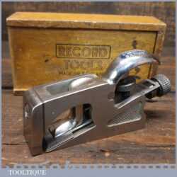 Vintage Record No: 077A Bull Nose Or Chisel Plane Original Box - Fully Refurbished