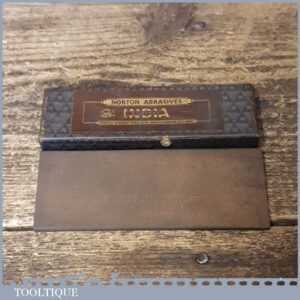 Vintage Pair Of Norton India Slipstones With Medium grit - Lapped Flat Vintage Pair Of Norton India Slipstones With Medium grit - Lapped Flat