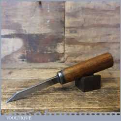 Vintage Carpenter’s 1/4” Cast Steel Mortice Chisel - Sharpened Honed