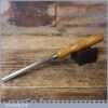 Vintage W K & C Peace Carpenter’s 7/16” Gouge Chisel - Sharpened Honed