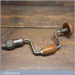 Vintage John Shaw & Sons Governor Brand Carpenter’s Brace 6” Swing - Good Condition