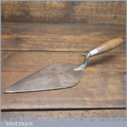 Vintage 9” Bricklayer’s Trowel With Beechwood Handle - Good Condition