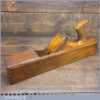Antique D. Malloch 1870-1912 Carpenter’s 17” Beechwood Jack Plane - Lapped flat