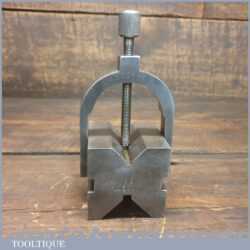 Vintage Engineers 2 ½” Cast Steel Vee Block & Clamp - Good Condition