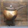 Delightful Antique Brass & Steel Glue Pot Probably French - Decorative Item