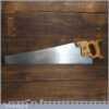 Vintage Abraham Ashton & Sons 22” Cross Cut Panel Handsaw - Refurbished Sharpened