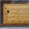 Scarce Antique 6″ Boxwood Imperial Military Protractor Scale Rule - Good Condition