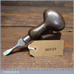 Vintage Halford Coffin Makers Screwdriver Beechwood Handle - Good Condition