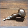 Vintage Halford Coffin Makers Screwdriver Beechwood Handle - Good Condition