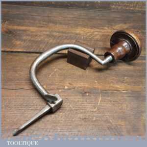 Early Antique Iron Brace & Bit With Rosewood head - Good Condition Early Antique Iron Brace & Bit With Rosewood head - Good Condition