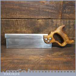 Vintage 10” Steel Back Tenon Saw with 11 TPI - Sharpened Refurbished