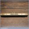 Vintage 8” Ebony & Brass Spirit Level Original Clear Bubble - Good Condition