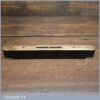 Vintage 8” Ebony & Brass Spirit Level Original Clear Bubble - Good Condition
