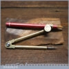 Vintage Quality Solid Brass 3 ½” Pencil Compass - Good Condition