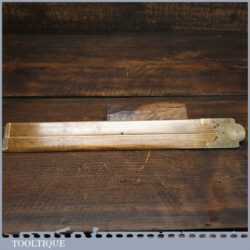 Vintage Hockley Abbey Carpenter’s 24” Folding Boxwood Slide Rule - Good Condition