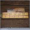 Crisp Vintage 2ft Asset Holland No: 3542 Boxwood Brass 4-Fold Rule - Good Condition