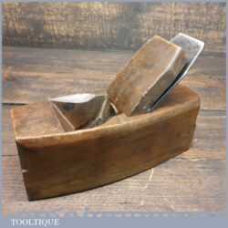 Antique W. Greenslade Bristol Beechwood Smoothing Plane - Lapped Flat