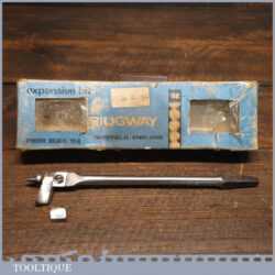 Vintage Wm. Ridgeway Expansion Bit With Two Cutters ½” – 1 ½” Original Box