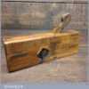 Antique H. Brown 1812-1843 Beechwood Rabbet Plane - Lapped Flat