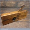 Antique H. Brown 1812-1843 Beechwood Rabbet Plane - Lapped Flat