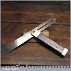 Vintage 10 ½” Rosewood & Brass Sliding Bevel - Good Condition