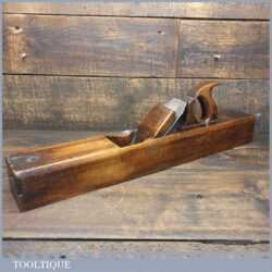 Vintage Alex Mathieson Carpenter’s 24” Beechwood Trying Plane - Lapped Flat