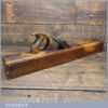 Vintage Alex Mathieson Carpenter’s 24” Beechwood Trying Plane - Lapped Flat