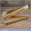 Vintage Edward Preston No: 3214 Boxwood & Brass 2 ft Folding Ruler - Good Condition