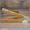 Vintage Edward Preston No: 3214 Boxwood & Brass 2 ft Folding Ruler - Good Condition